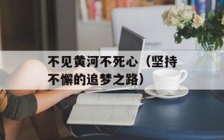 不见黄河不死心（坚持不懈的追梦之路）