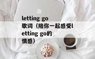 letting go歌词（陪你一起感受letting go的情感）