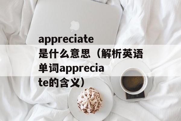 appreciate是什么意思（解析英语单词appreciate的含义）-第1张图片-居家生活