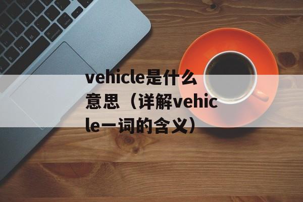 vehicle是什么意思（详解vehicle一词的含义）-第1张图片-居家生活