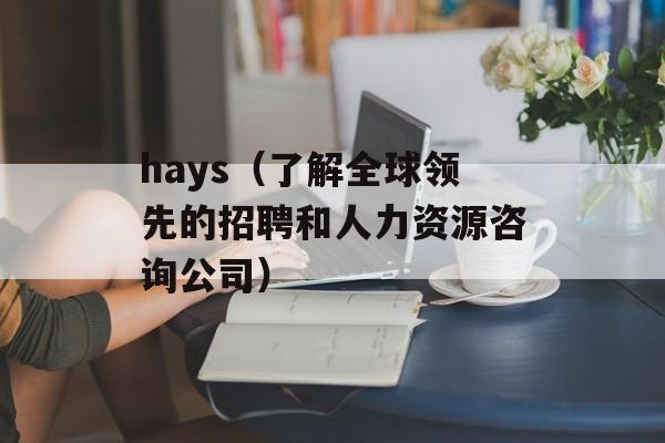 hays（了解全球领先的招聘和人力资源咨询公司）-第1张图片-居家生活