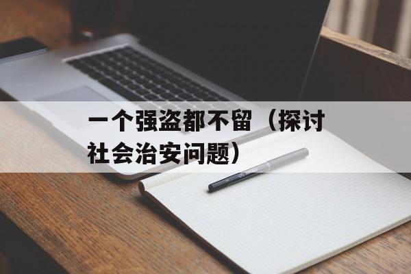 一个强盗都不留（探讨社会治安问题）-第1张图片-居家生活
