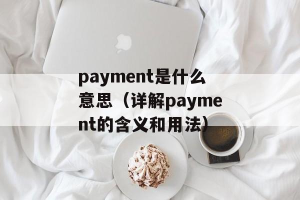 payment是什么意思（详解payment的含义和用法）-第1张图片-居家生活