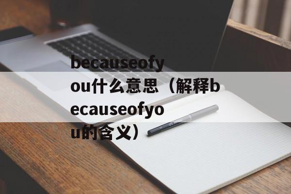 becauseofyou什么意思（解释becauseofyou的含义）-第1张图片-居家生活