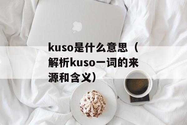 kuso是什么意思（解析kuso一词的来源和含义）-第1张图片-居家生活