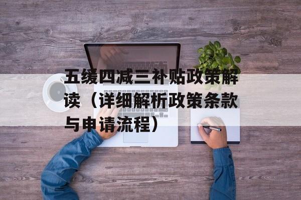五缓四减三补贴政策解读（详细解析政策条款与申请流程）-第1张图片-居家生活