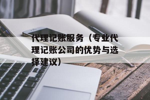 代理记账服务（专业代理记账公司的优势与选择建议）-第1张图片-居家生活