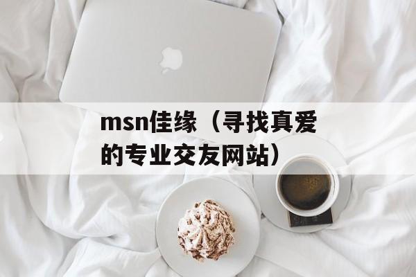 msn佳缘（寻找真爱的专业交友网站）-第1张图片-居家生活