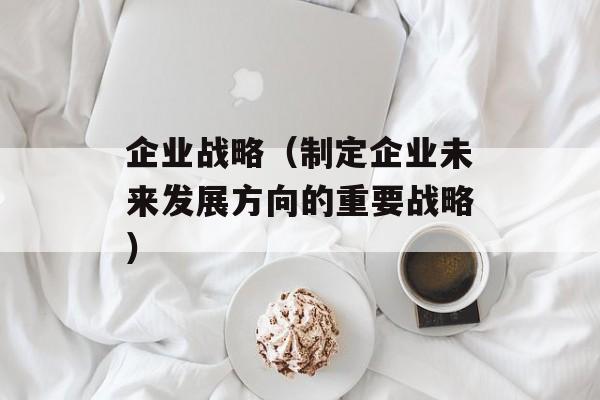 企业战略（制定企业未来发展方向的重要战略）-第1张图片-居家生活