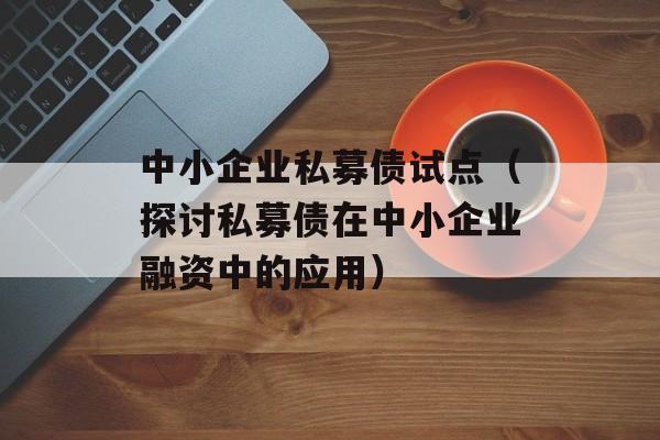 中小企业私募债试点（探讨私募债在中小企业融资中的应用）-第1张图片-居家生活