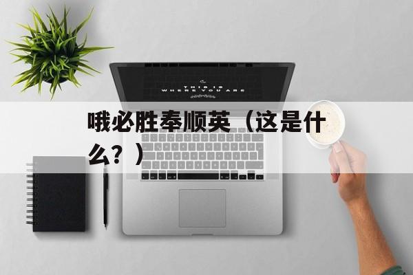 哦必胜奉顺英（这是什么？）-第1张图片-居家生活